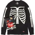 Supreme Hanes Bones Thermal Crew (1 Pack) - Black (front)