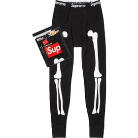 Supreme Hanes Bones Thermal Pant (1 Pack) Black