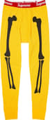 Supreme Hanes Bones Thermal Pant (1 Pack) - Yellow (front)