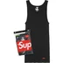 Supreme Hanes Tagless Tank Tops (3 Pack) - Black (front)