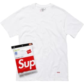 Supreme Hanes Tagless Tees (3 Pack) Black