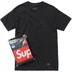 Supreme Hanes Tagless Tees (3 Pack) - Black (front)