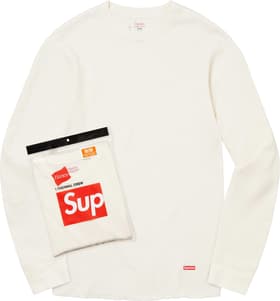 Supreme Hanes Thermal Crew (1 Pack) Natural
