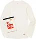 Supreme Hanes Thermal Crew (1 Pack) - Natural (front)