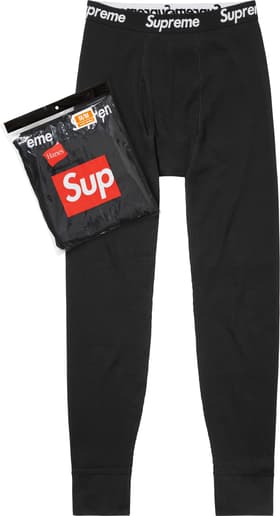 Supreme Hanes Thermal Pant (1 Pack) Black