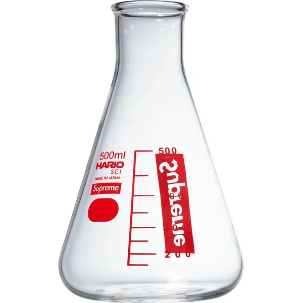 Supreme Hario Erlenmeyer Flask - Clear (front)