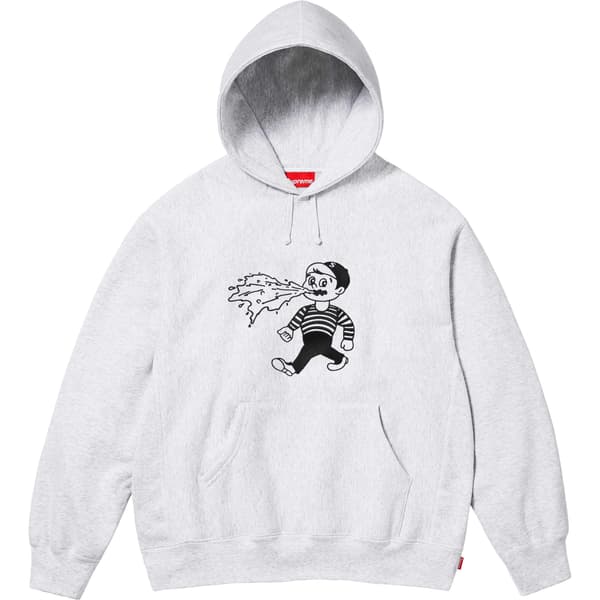 Supreme Homerun Hooded Sweatshirt - Ash Grey (front)