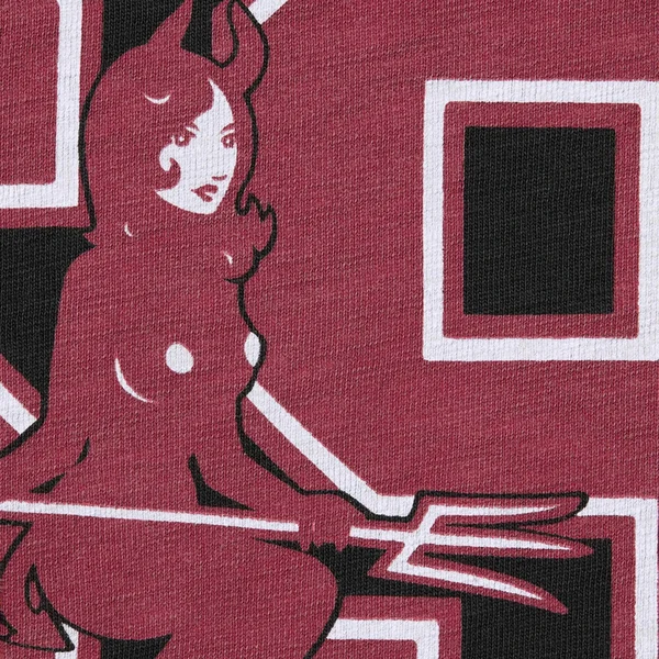 Supreme HYSTERIC GLAMOUR 69 Football Top - Black (front)