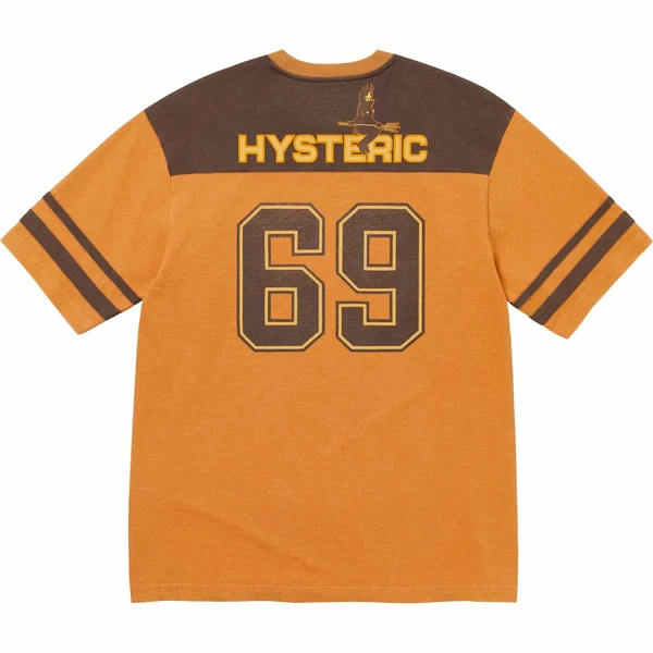 Supreme HYSTERIC GLAMOUR 69 Football Top - Light Orange (front)
