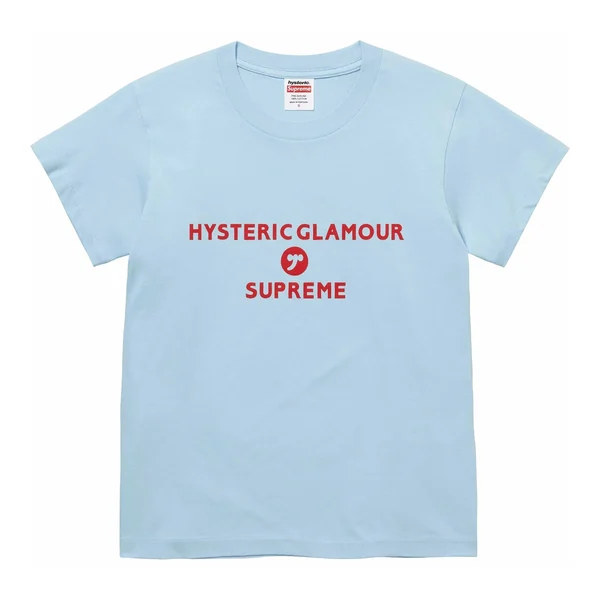 Supreme HYSTERIC GLAMOUR Baby Tee - Light Blue (front)