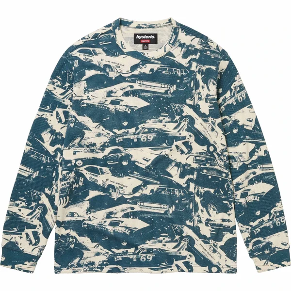 Supreme HYSTERIC GLAMOUR Cars Thermal - Teal (front)