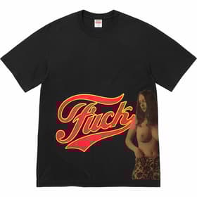Supreme HYSTERIC GLAMOUR Fuck Tee Black