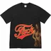Supreme HYSTERIC GLAMOUR Fuck Tee - Black (front)