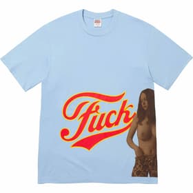 Supreme HYSTERIC GLAMOUR Fuck Tee Powder Blue