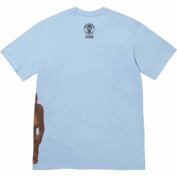 Supreme HYSTERIC GLAMOUR Fuck Tee - Powder Blue (front)