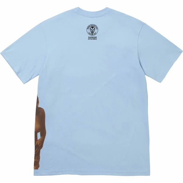 Supreme HYSTERIC GLAMOUR Fuck Tee - Powder Blue (front)