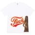 Supreme HYSTERIC GLAMOUR Fuck Tee - White (front)