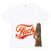 Supreme HYSTERIC GLAMOUR Fuck Tee - White (front)