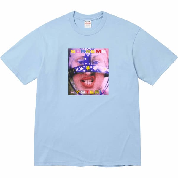 Supreme HYSTERIC GLAMOUR Headcase Tee - Powder Blue (front)