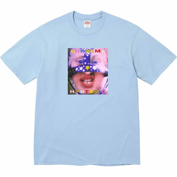 Supreme HYSTERIC GLAMOUR Headcase Tee - Powder Blue (front)