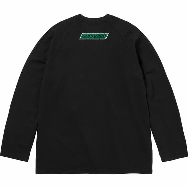 Supreme HYSTERIC GLAMOUR Mesh L/S Top - Black (front)
