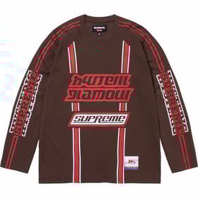 Supreme HYSTERIC GLAMOUR Mesh L/S Top Brown