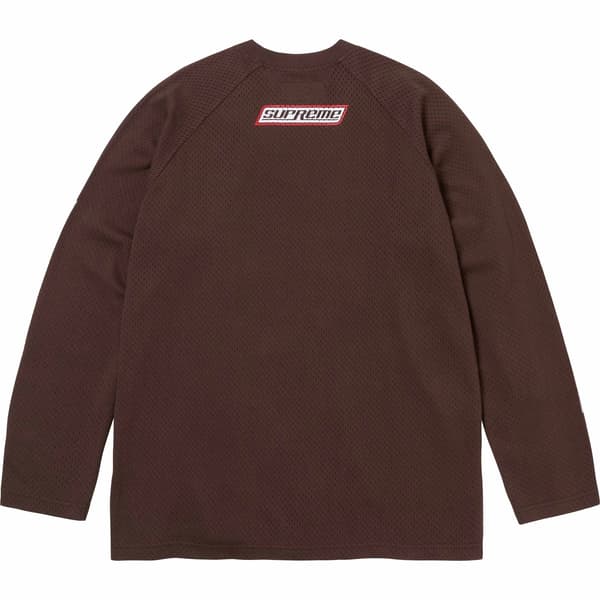 Supreme HYSTERIC GLAMOUR Mesh L/S Top - Brown (front)