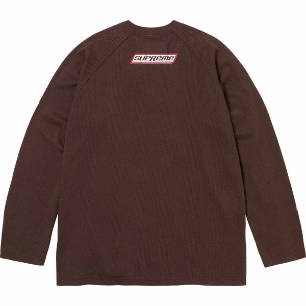 Supreme HYSTERIC GLAMOUR Mesh L/S Top - Brown (front)