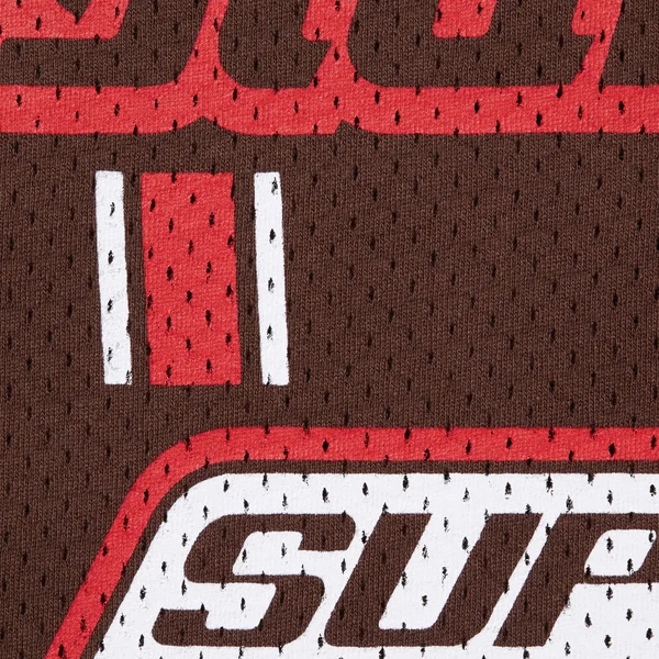 Supreme HYSTERIC GLAMOUR Mesh L/S Top - Brown (front)