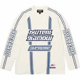 Supreme HYSTERIC GLAMOUR Mesh L/S Top White