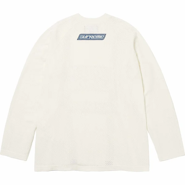 Supreme HYSTERIC GLAMOUR Mesh L/S Top - White (front)