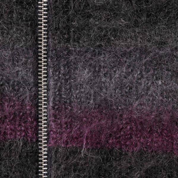 Supreme HYSTERIC GLAMOUR Mohair Zip Up Hooded Sweater - Black (front)