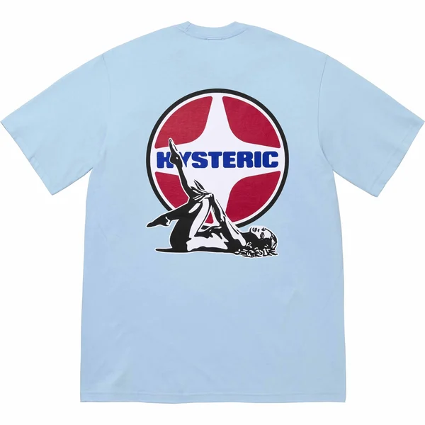 Supreme HYSTERIC GLAMOUR Pin Up Tee - Powder Blue (front)