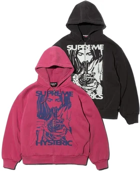 Supreme HYSTERIC GLAMOUR Thermal Lined Zip Up Hooded Sweatshirt
