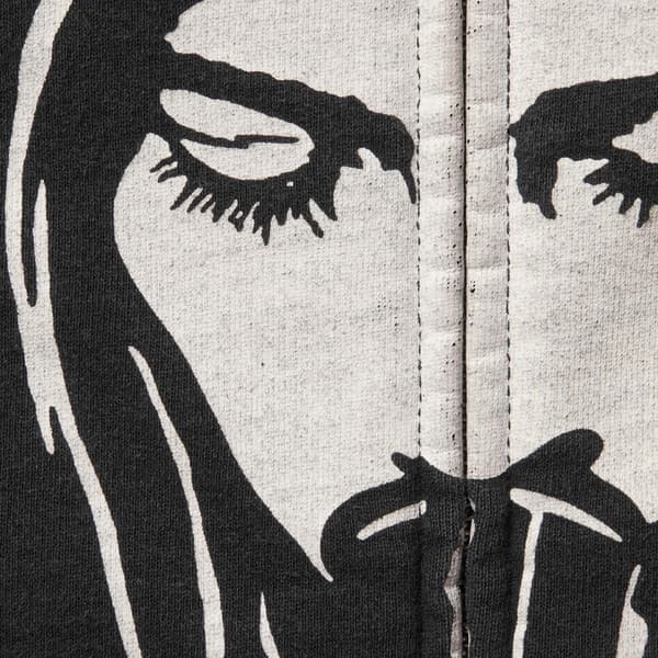 Supreme HYSTERIC GLAMOUR Thermal Lined Zip Up Hooded Sweatshirt - Black (front)