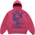 Supreme HYSTERIC GLAMOUR Thermal Lined Zip Up Hooded Sweatshirt - Washed Red (front)