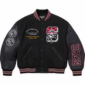 Supreme HYSTERIC GLAMOUR Varsity Jacket Black