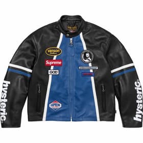 Supreme HYSTERIC GLAMOUR Vanson Leathers Jacket Black