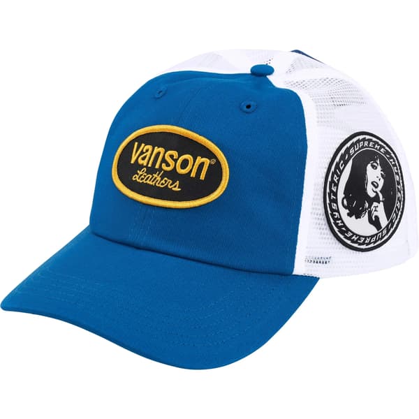 Supreme HYSTERIC GLAMOUR Vanson Leathers Mesh Back 6-Panel - Blue (front)