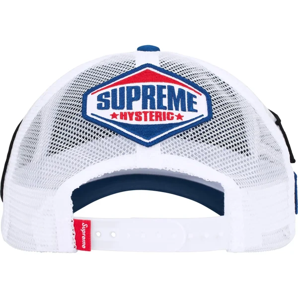 Supreme HYSTERIC GLAMOUR Vanson Leathers Mesh Back 6-Panel - Blue (front)