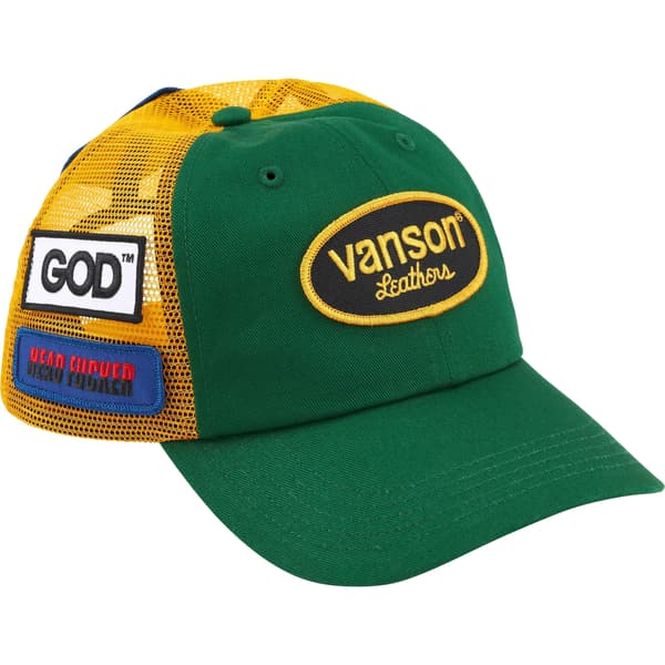 Supreme HYSTERIC GLAMOUR Vanson Leathers Mesh Back 6-Panel - Green (front)