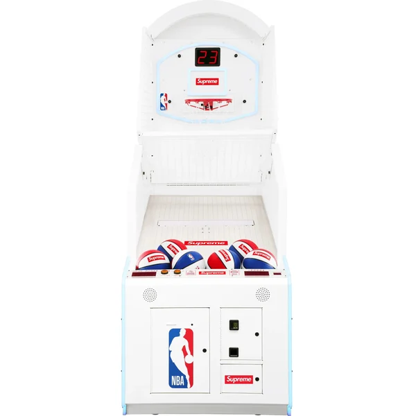 Supreme ICE Hoops FX Arcade Machine - White (front)