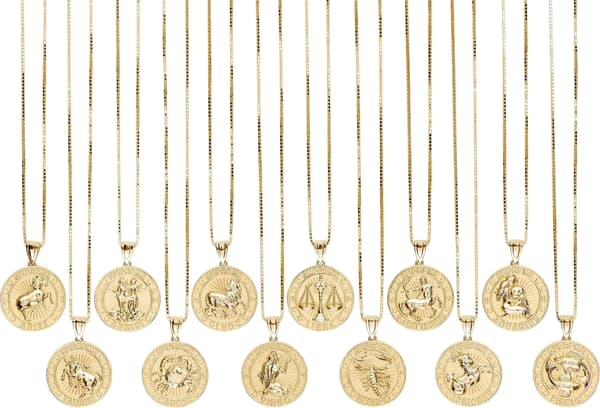 Supreme Jacob&amp;Co 14K Gold Zodiac Pendant - Product Image