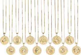 Supreme Jacob&amp;Co 14K Gold Zodiac Pendant