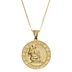 Supreme Jacob&amp;Co 14K Gold Zodiac Pendant - Aquarius (front)
