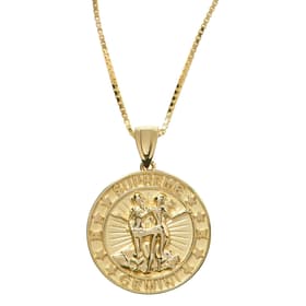 Supreme Jacob&amp;Co 14K Gold Zodiac Pendant Gemini