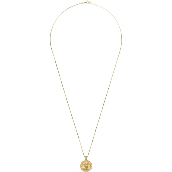 Supreme Jacob&amp;Co 14K Gold Zodiac Pendant - Gemini (front)