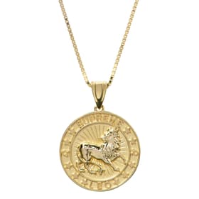 Supreme Jacob&amp;Co 14K Gold Zodiac Pendant Leo