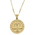 Supreme Jacob&amp;Co 14K Gold Zodiac Pendant - Libra (front)