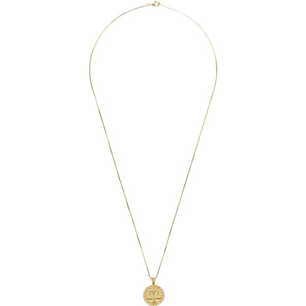 Supreme Jacob&amp;Co 14K Gold Zodiac Pendant - Libra (front)